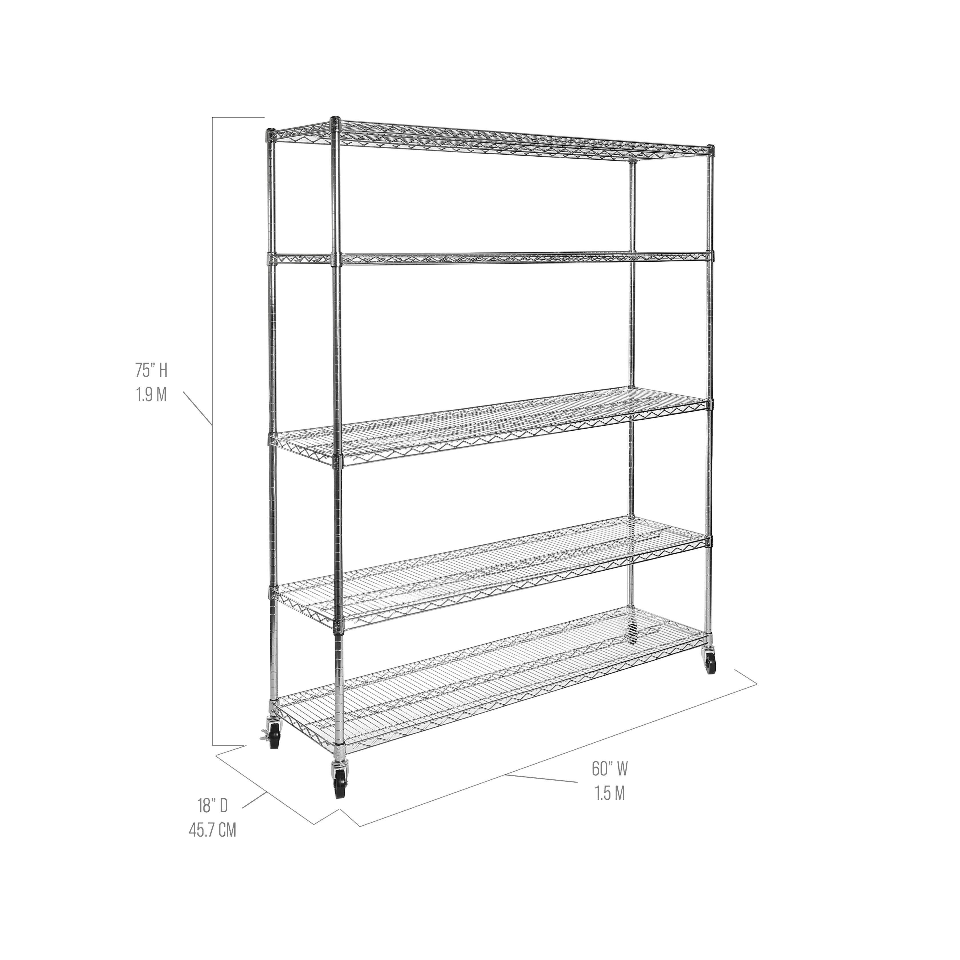 UltraDurable® 5-Tier NSF-Certified Steel Shelving - Image 25