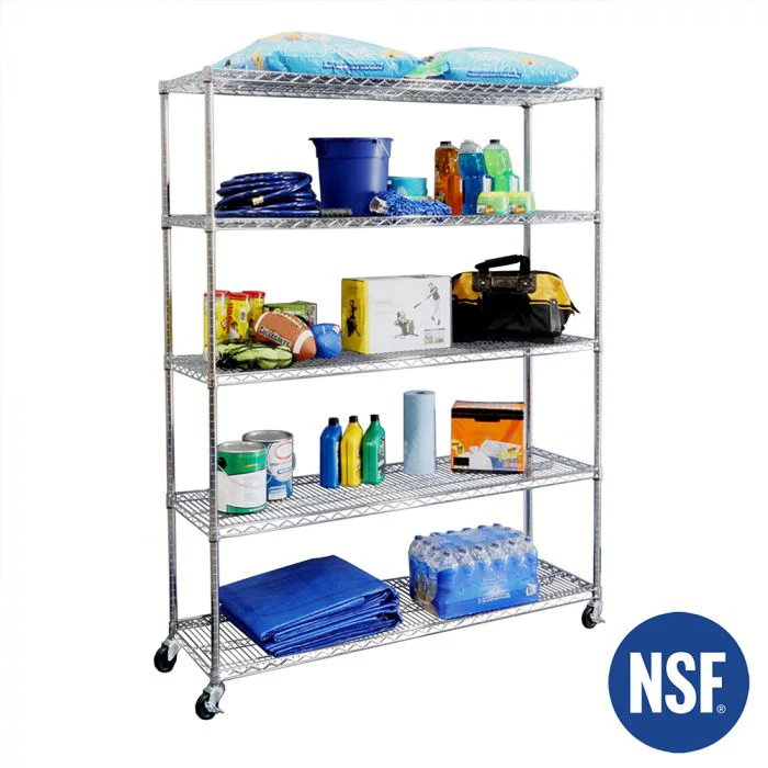 UltraDurable® 5-Tier NSF-Certified Steel Shelving - Image 3