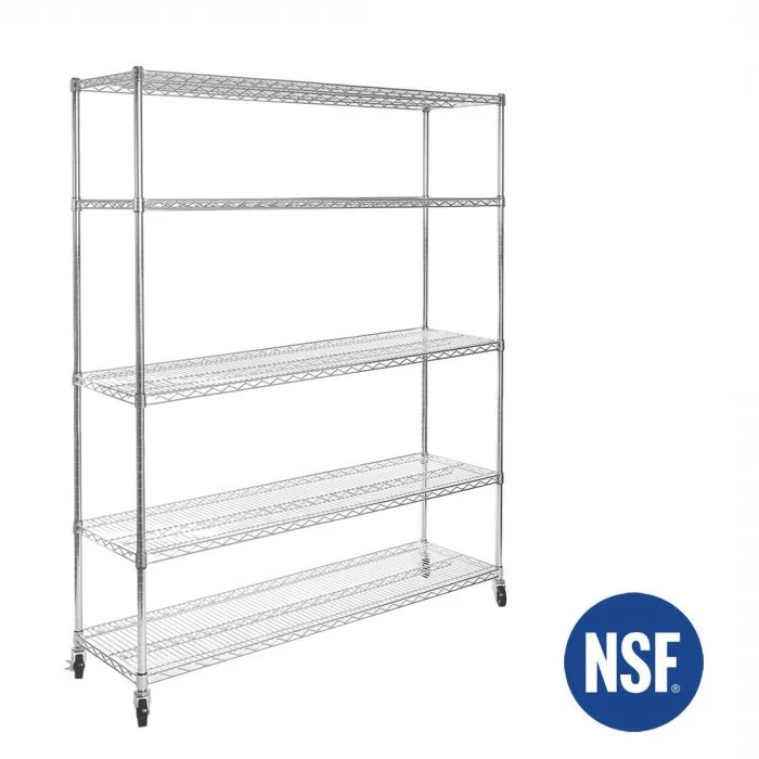 UltraDurable® 5-Tier NSF-Certified Steel Shelving - Image 7