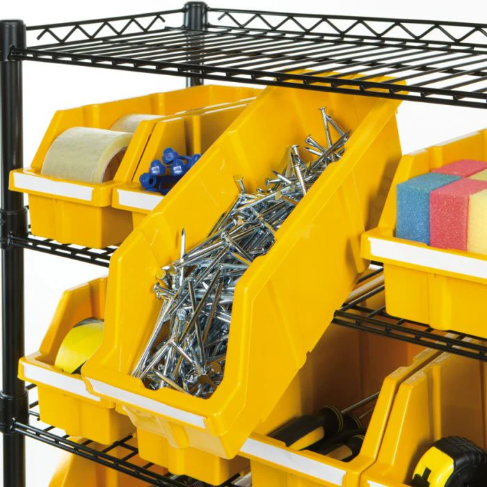 Medium Yellow Bins for Commercial Bin Rack, Medium (3-Pack) - Image 4