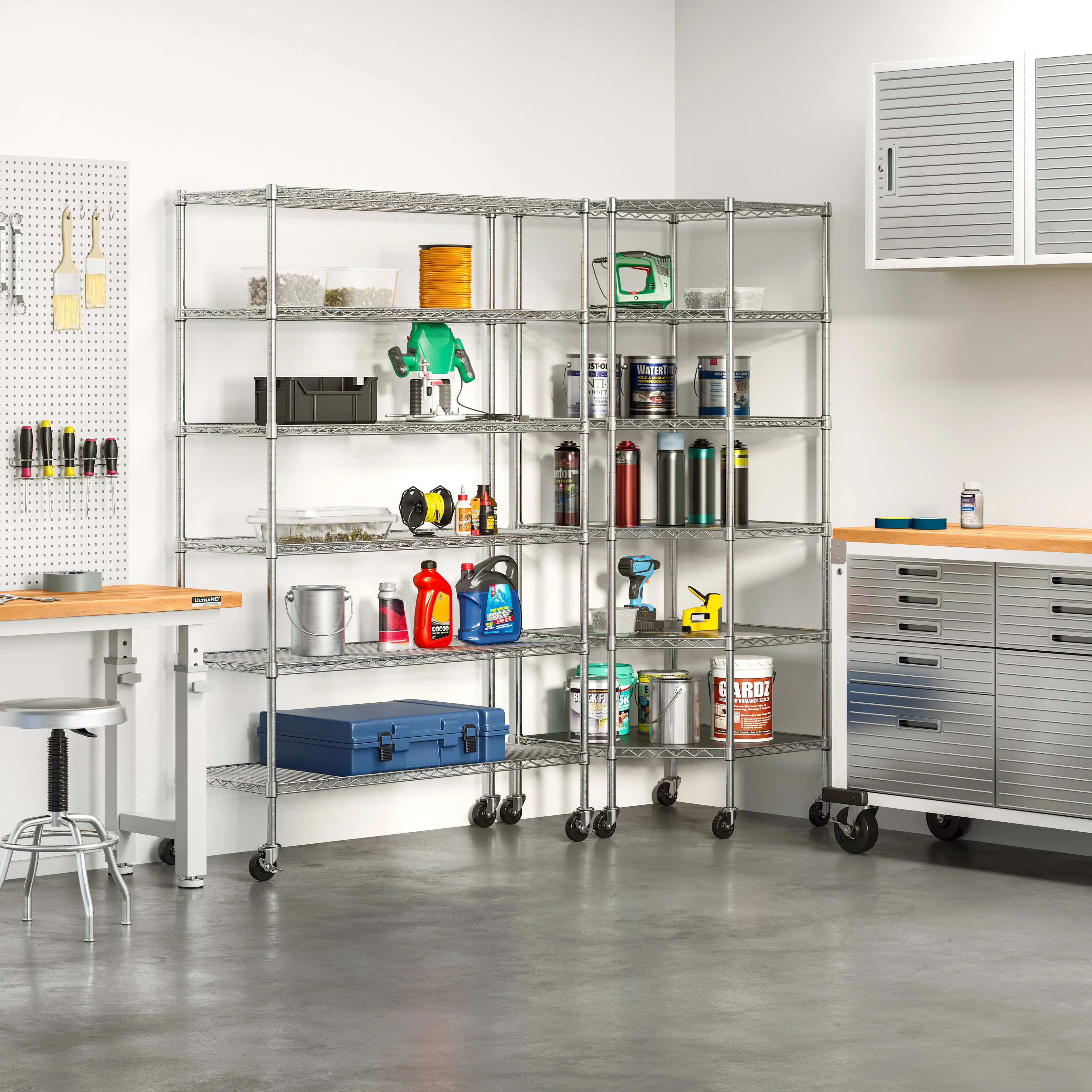 UltraDurable® 6-Tier NSF-Certified Steel Shelving with Shelf Liners - Image 10
