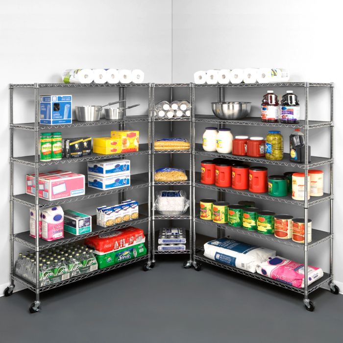 UltraDurable® 6-Tier NSF-Certified Steel Shelving with Shelf Liners - Image 11