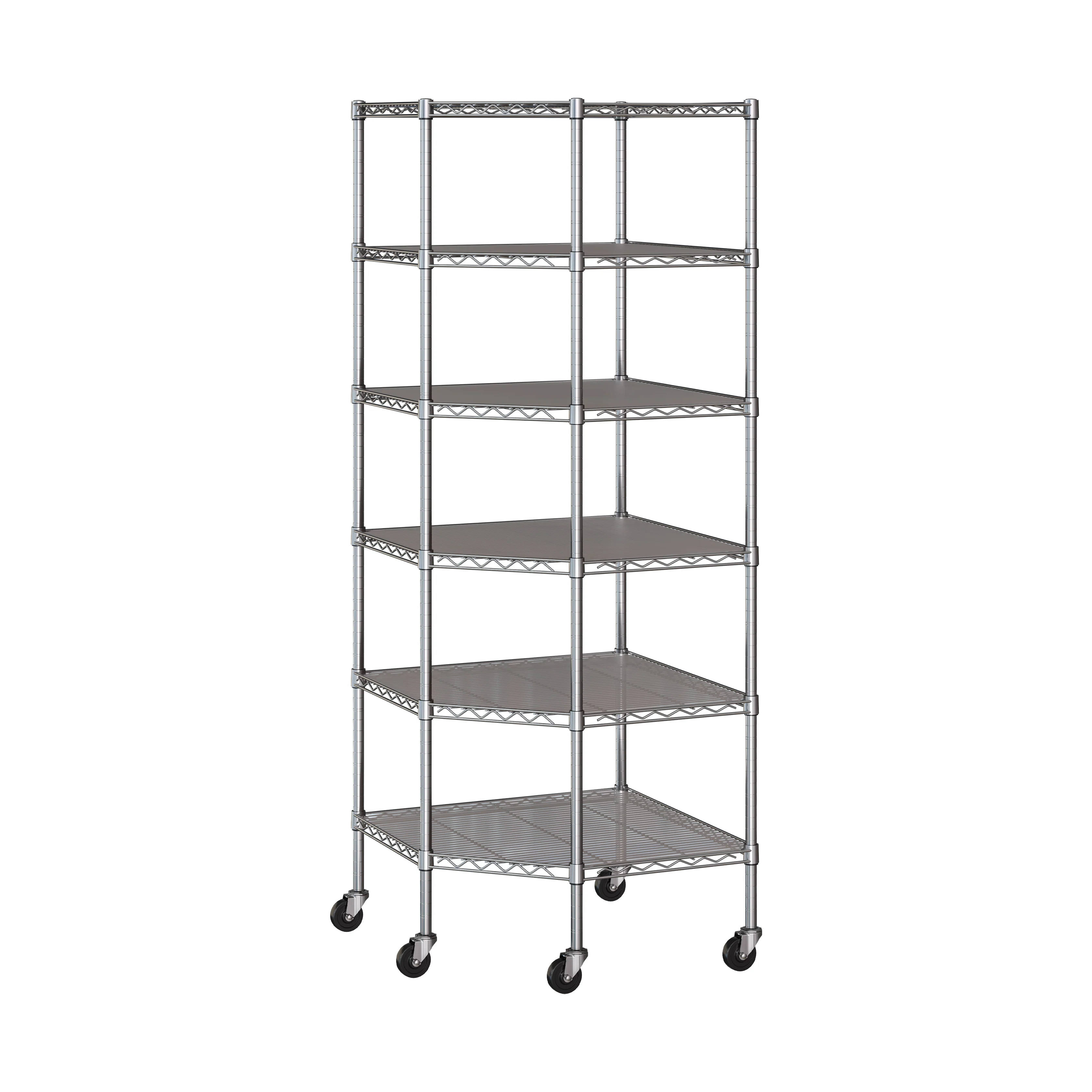 UltraDurable® 6-Tier NSF-Certified Steel Shelving with Shelf Liners - Image 15